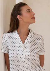 Penny Blouse in Meringue Dots