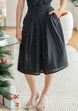 Yumi Midnight Dots Skirt