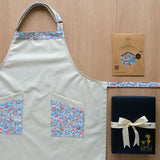 Gift Set - Personalised Adult Apron + Beeswax - Betsy Sapphire