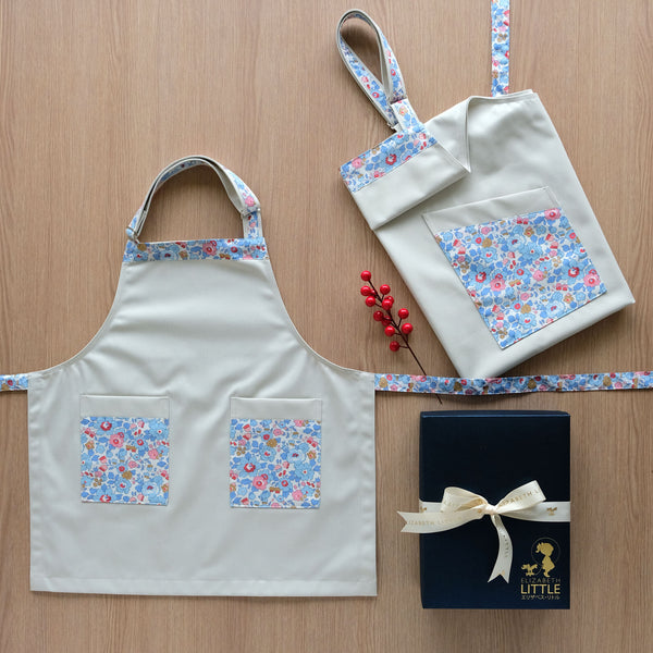 Gift Set - Personalised Adult and Child Twinning Aprons - Betsy Sapphire