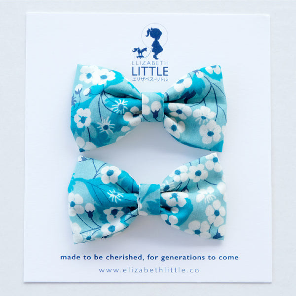 Hana Turquoise Miki Bow Hairclip - Limited Edition