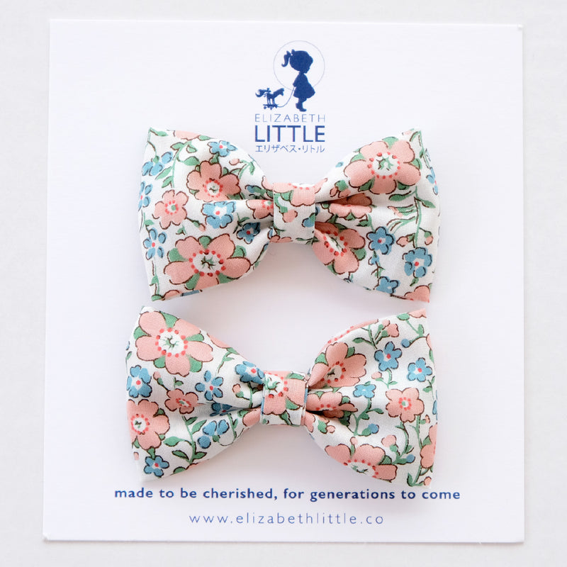 Charlotte Peach Miki Bow Hairclip - Limited Edition