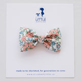 Charlotte Peach Miki Bow Hairclip - Limited Edition
