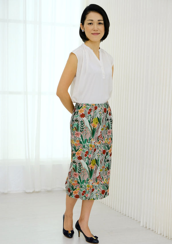 Bridgette Enchanted Garden Pencil Skirt - Made to Order