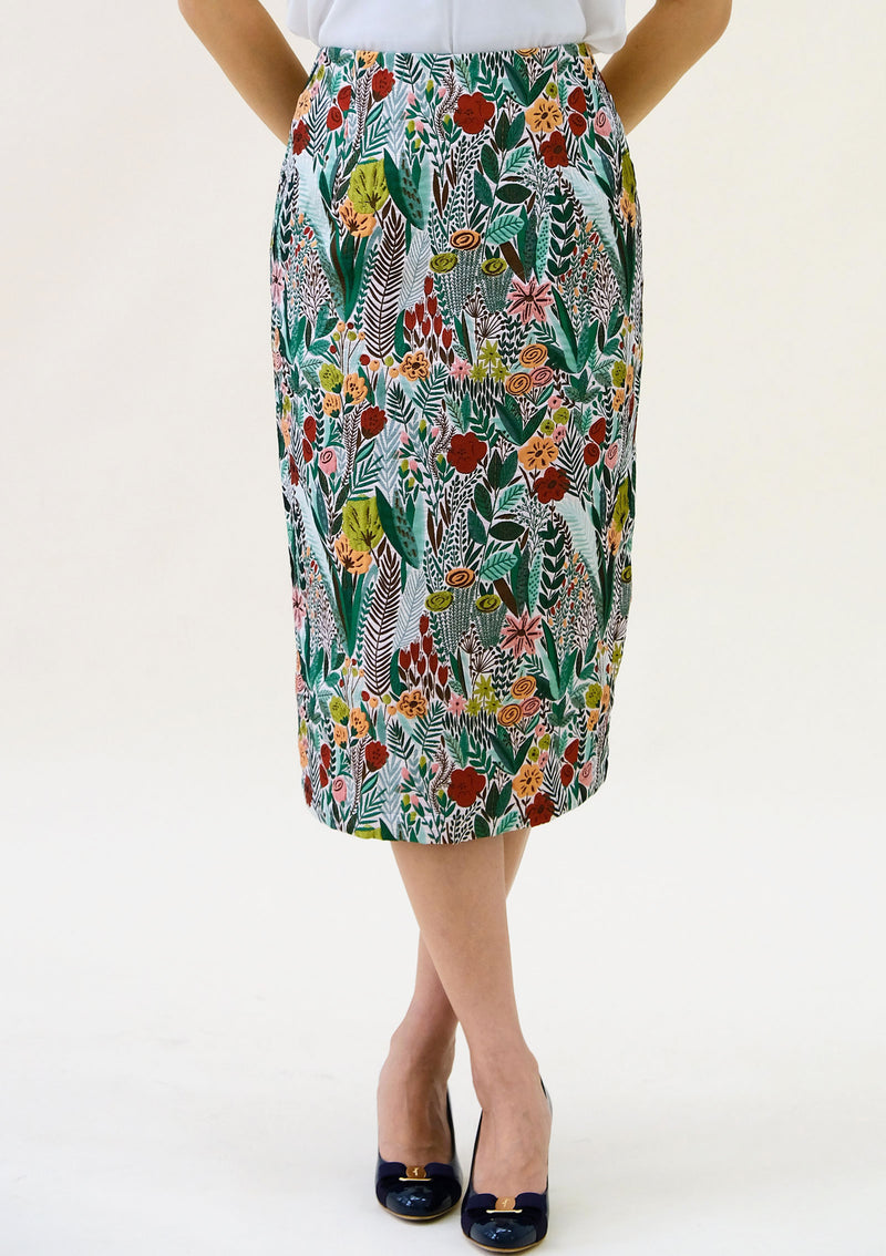 Bridgette Enchanted Garden Pencil Skirt - Made to Order
