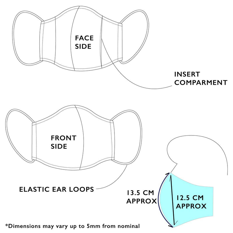 Child Liberty Print Face Mask With Filter Insert Compartment [ 2 Ply ]