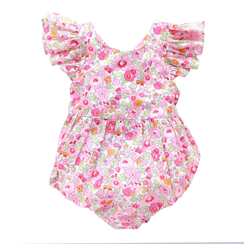 Hana Betsy Macaron Romper - Exclusive Print