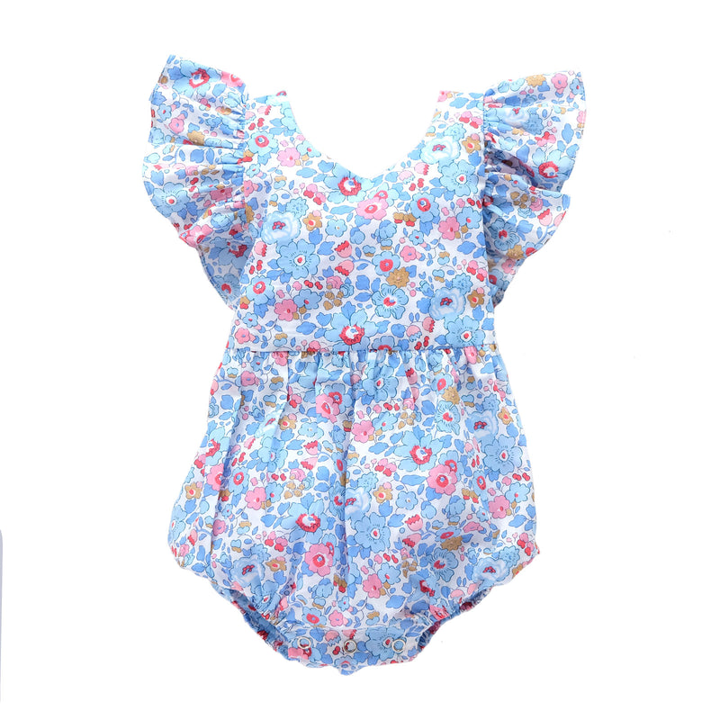 Hana Betsy Sapphire Romper - Exclusive Print