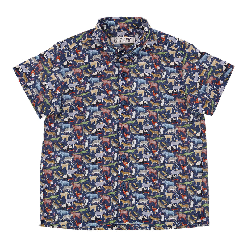 Lennon Hello Zoo Navy Men Shirt