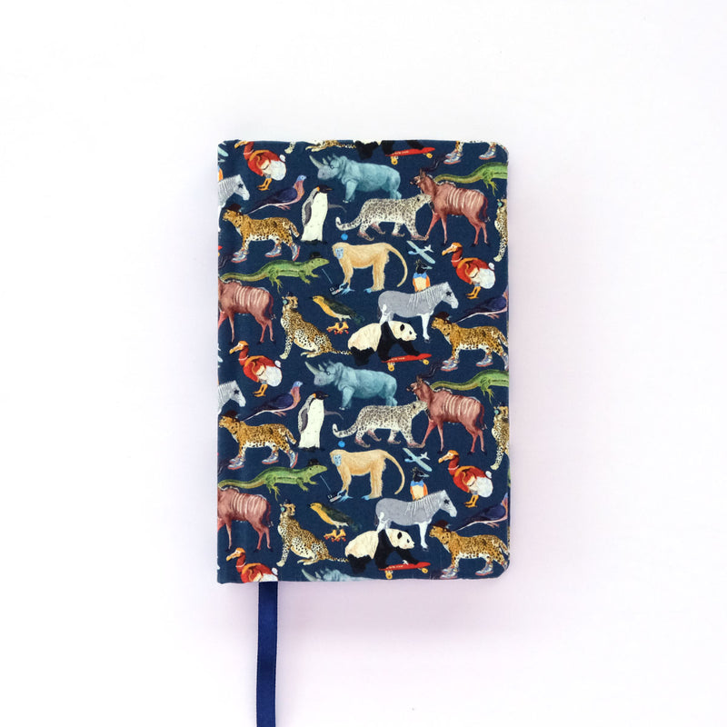 Hello Zoo Navy Hardcover Journal