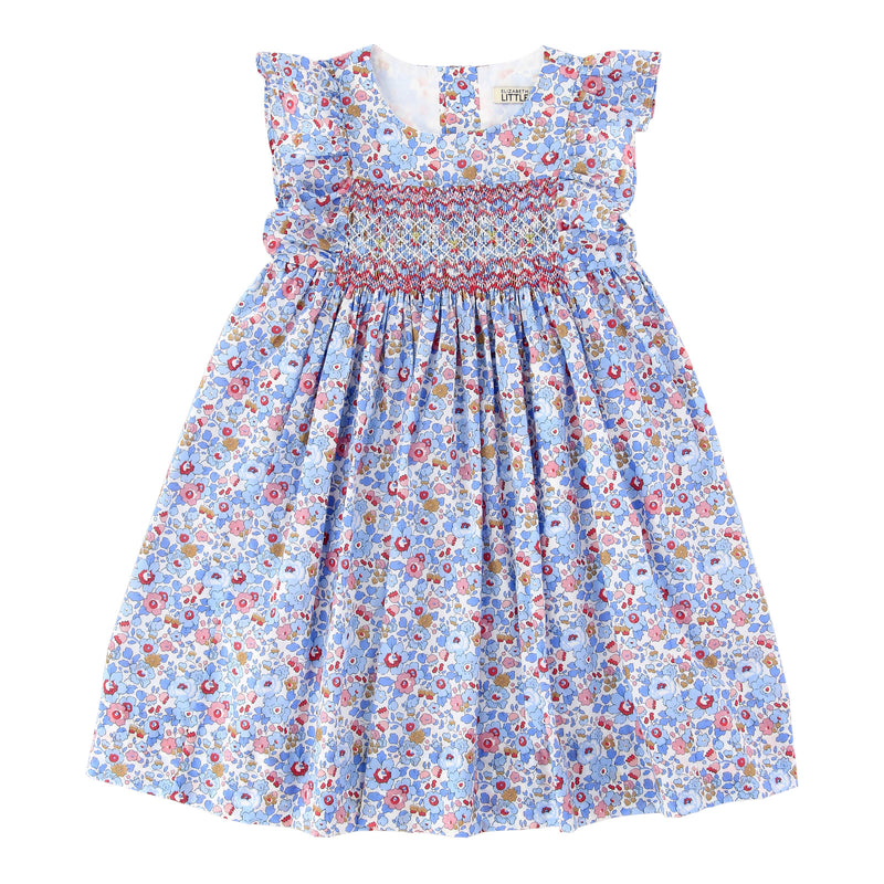 Leonor Betsy Sapphire Heirloom Smocked Dress - Exclusive Print