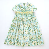 Louisa Rachel Mint Heirloom Smocked Dress