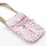 Gift Set - Mini Messenger Bag with Bow Clips - Cerise