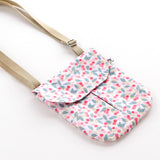 Gift Set - Mini Messenger Bag with Bow Clips - Cerise