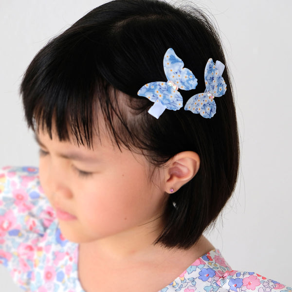 Sakura Blue Papillon Hairclip