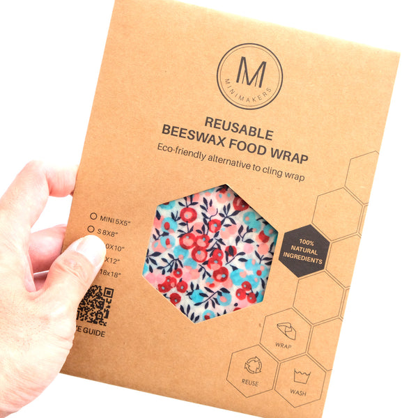 Berry Joy Liberty Beeswax Wrap - Exclusive Print